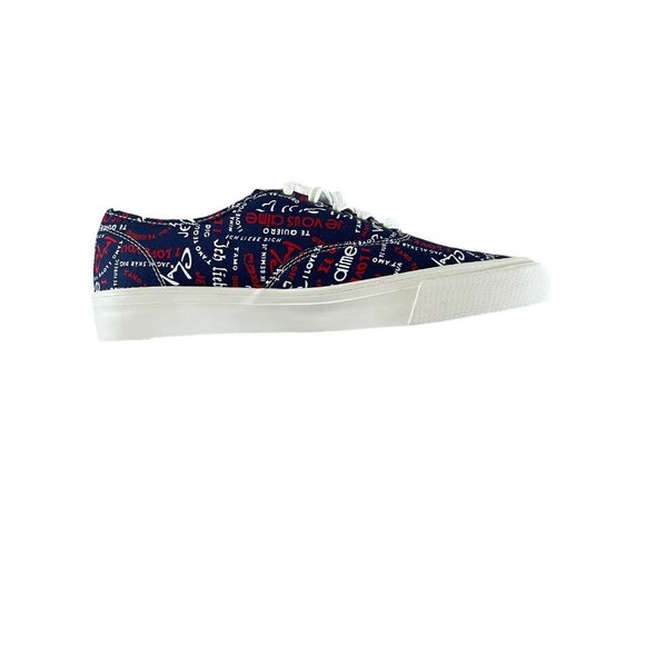 SeaVees Legend Sneakers Trina Turk Poplin‎ Twill I Love You Navy 9.5 $82 NWOT - Picture 5 of 10